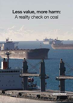 Greenpeace report: Reality Check on Coal – Less value, more harm