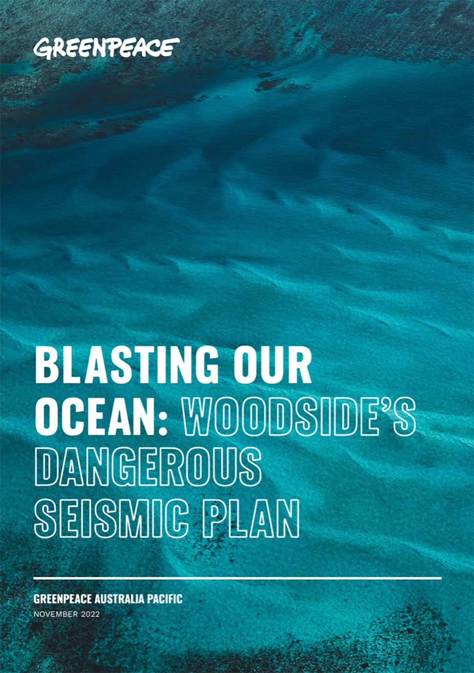 Report Woodside Seismic Survey